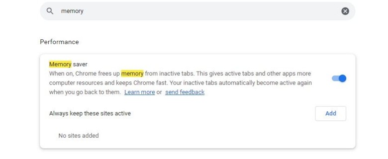 Chrome Bellek Tasarrufunu Nasıl Kapatırsınız?