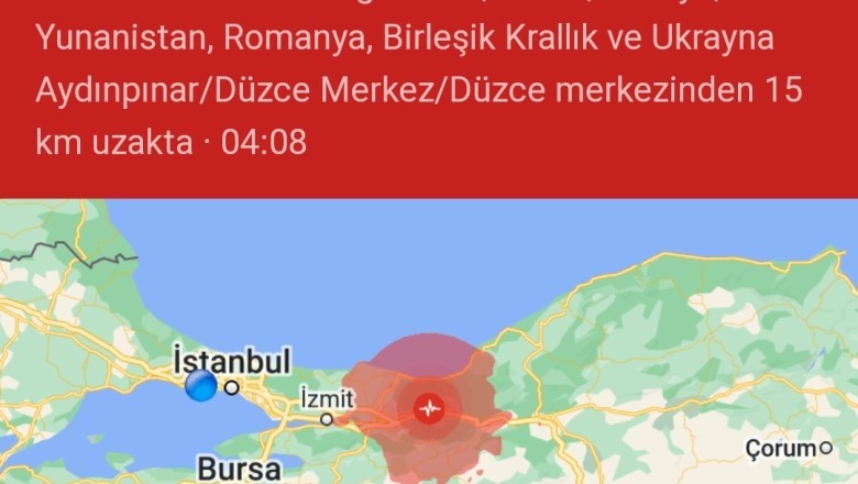 İstanbul'da deprem