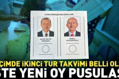 Seçimde ikinci tur takvimi belli oldu! oldu! İşte yeni oy pusulası