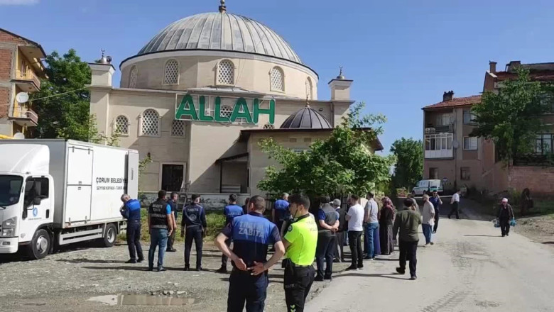 Çorum'da cami yıkımı protesto edildi