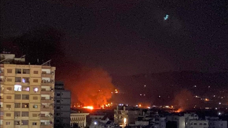 İsrail Savaş Uçakları Suriye'nin Başkenti Şam'ı Vurdu