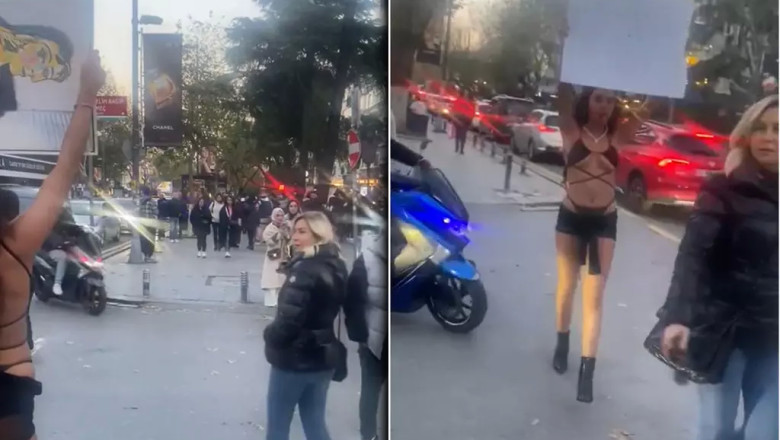 Bağdat Caddesi'nde Melisa Aydınalp Protestosu: Pankartı Yırtıp Atıldı, Tansiyon Yükseldi